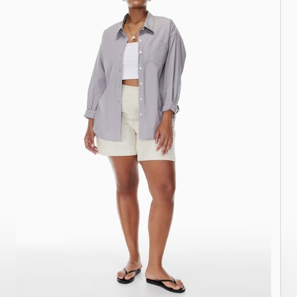 Aritzia Wilfred Free relaxed shirt Purple Size Large - Picture 2 of 16